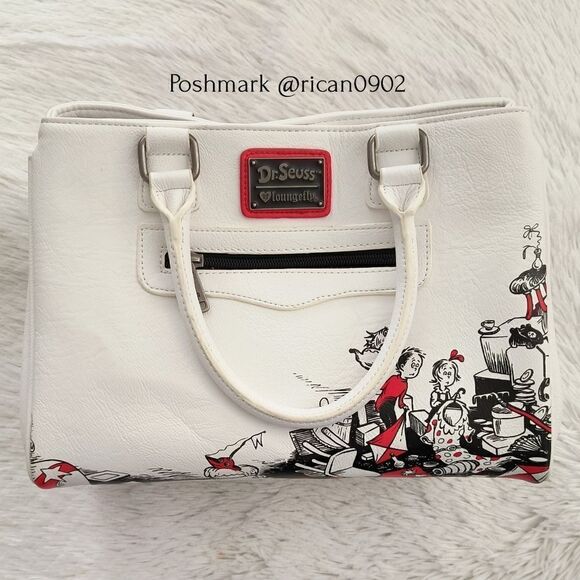 Loungefly Dr. Seuss Cat In The Hat Handbag - Picture 2 of 8
